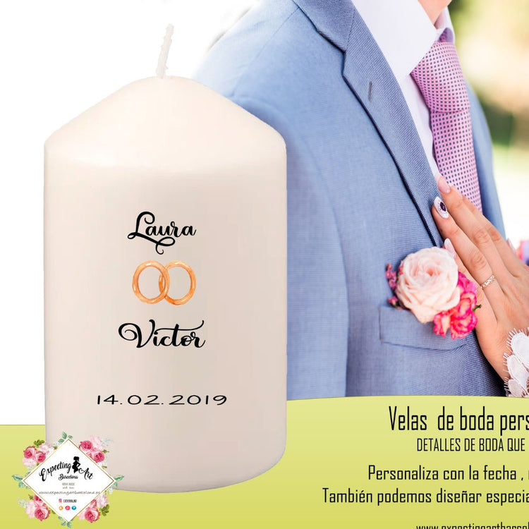 Velas Personalizadas para Bodas – Un Detalle Elegante y Sofisticado