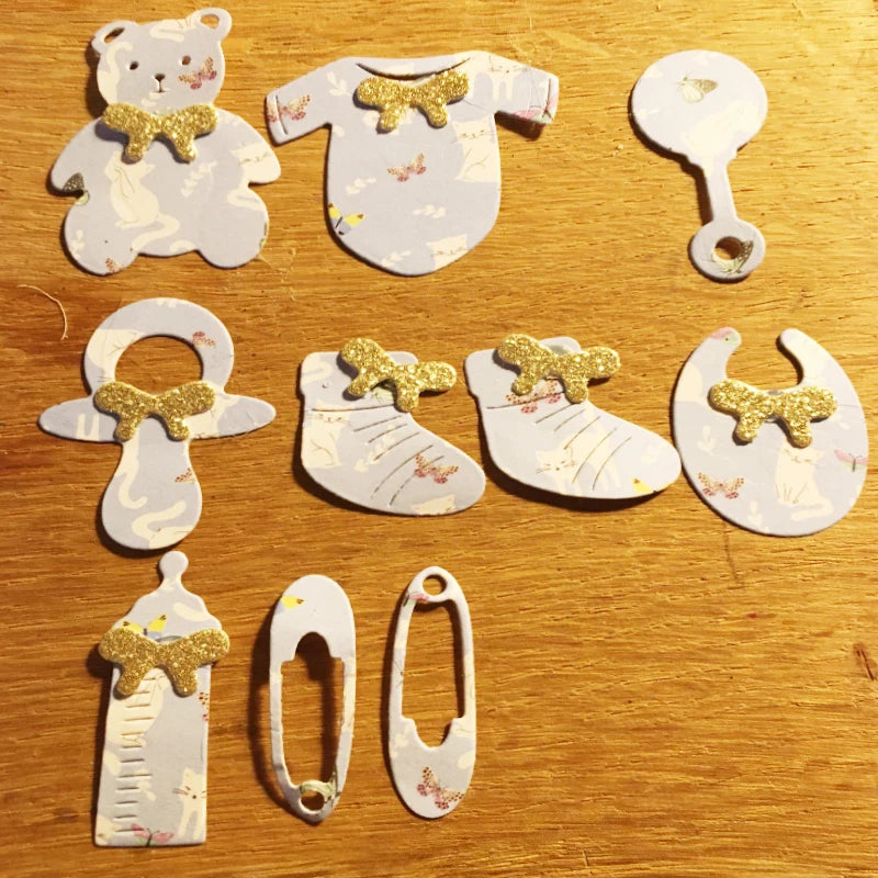 "Delicadezas de Bebé" Troqueles para Scrapbooking.10,5x8,4 cm