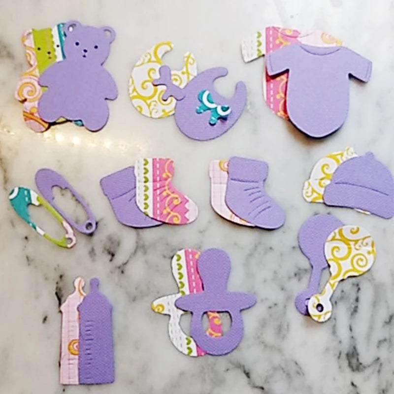 "Delicadezas de Bebé" Troqueles para Scrapbooking.10,5x8,4 cm