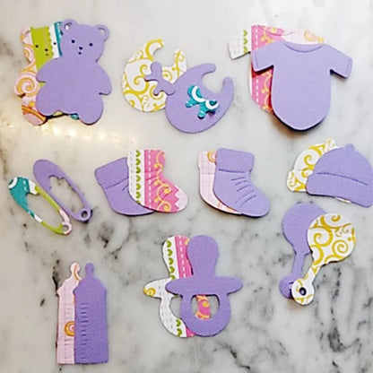 "Delicadezas de Bebé" Troqueles para Scrapbooking.10,5x8,4 cm