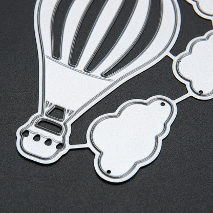 Troquel metálico de globo aerostático para Sizzix para scrapbooking