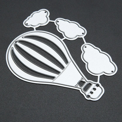 Troquel metálico de globo aerostático para Sizzix para scrapbooking
