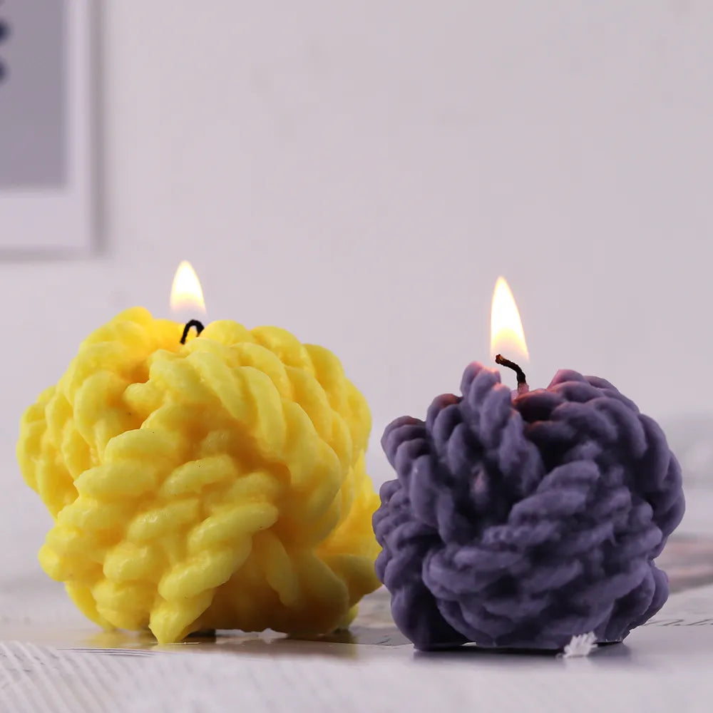 Molde de Silicona para Velas de Lana con Nudo 3D