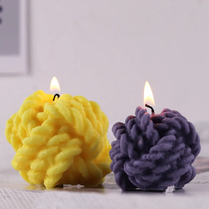 Molde de Silicona para Velas de Lana con Nudo 3D