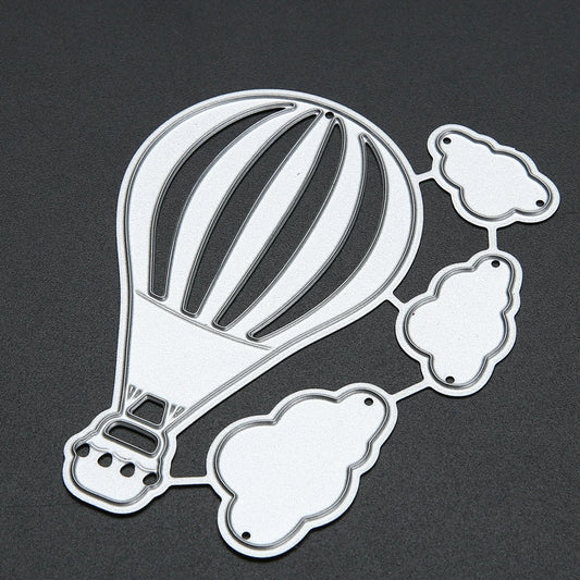 Troquel metálico de globo aerostático para Sizzix para scrapbooking