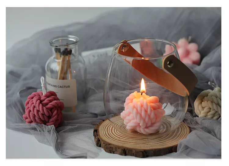 Molde de Silicona para Velas de Lana con Nudo 3D