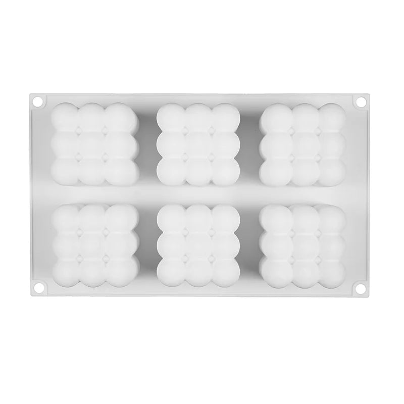 Molde de Silicona 3D de 6/15 Cavidades para Velas, Jabones y Repostería