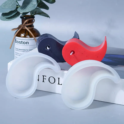 Molde de Silicona 3D para Velas de Yin Yang