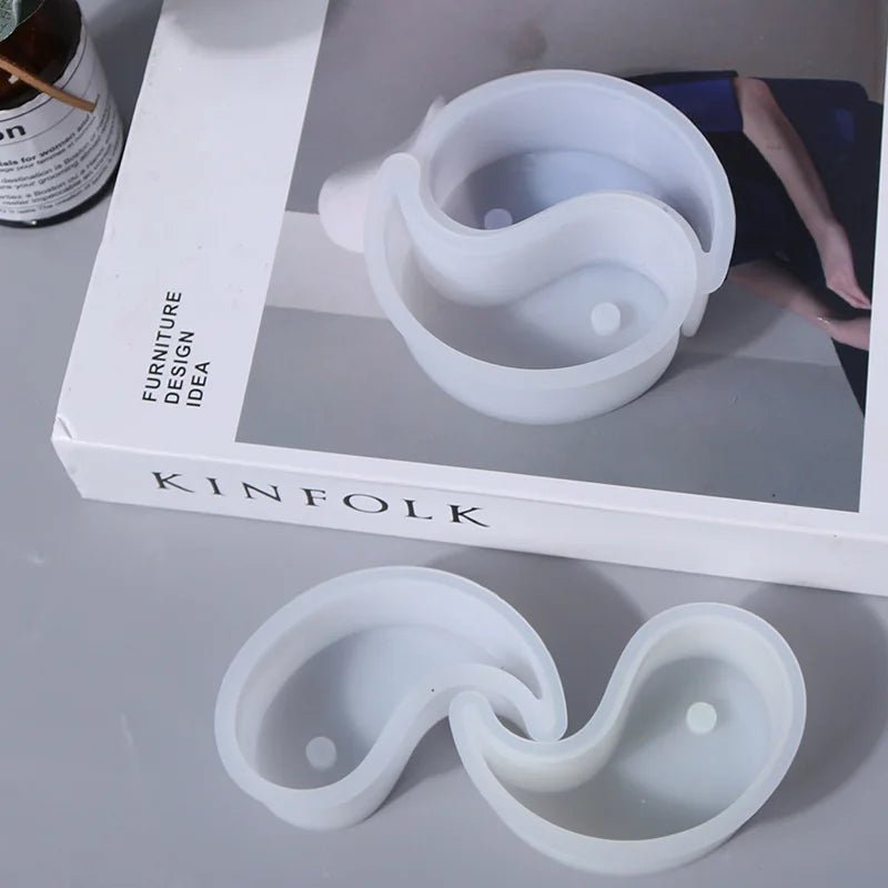 Molde de Silicona 3D para Velas de Yin Yang