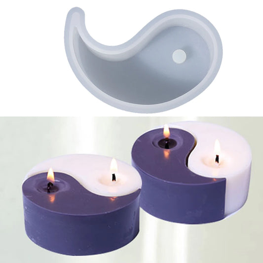 Molde de Silicona 3D para Velas de Yin Yang