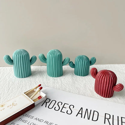 Molde de Silicona para Velas de Cactus y Jabón Hecho a Mano - Decoración de Aromaterapia DIY - Herramientas para Hacer Velas y Velas de Cristal
