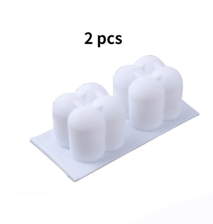 Molde silicona burbuja 3d pequeño 8 cavidades