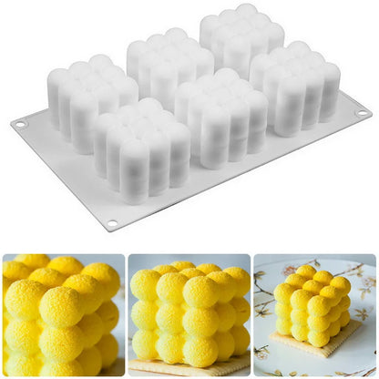 Molde de Silicona 3D de 6/15 Cavidades para Velas, Jabones y Repostería