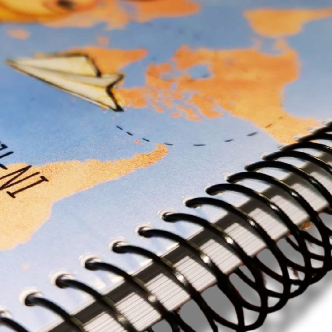 Agenda de Vuelo Personalizada para Cabin Crew y Tripulantes de Cabina (TCP) – Modelo Mapa Dorado