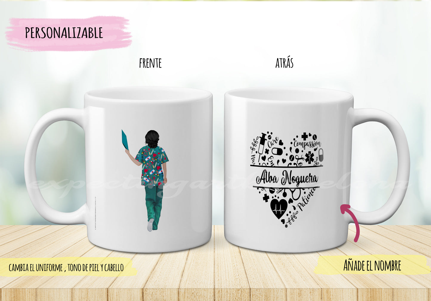 Taza de Agradecimiento Personalizada para Enfermeras | Regalo Único y Significativo
