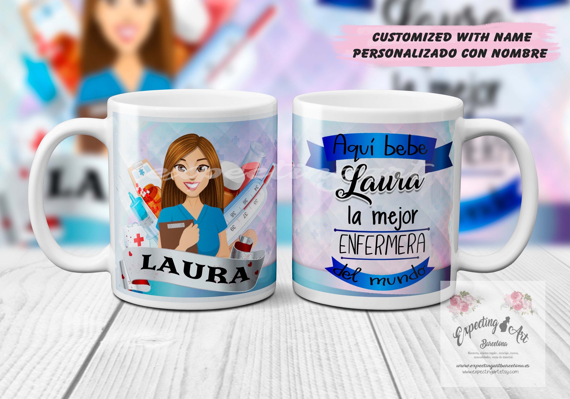 Customizable Magic Mug / Taza Magica Personalizada 11oz 