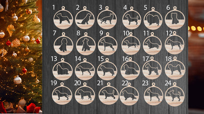 Adornos Personalizados de madera para Navidad para Mascotas -Esfera navideña personalizada y Decoración Única - Nombre de tu Mascota en Corte Láser