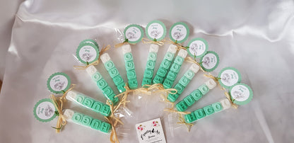 Kommunionbriefe Seife | Seife mit personalisiertem Taufname | Babyparty -Seife | Ich erinnere mich an die Hochzeit | Taufdetails | Favor baby
