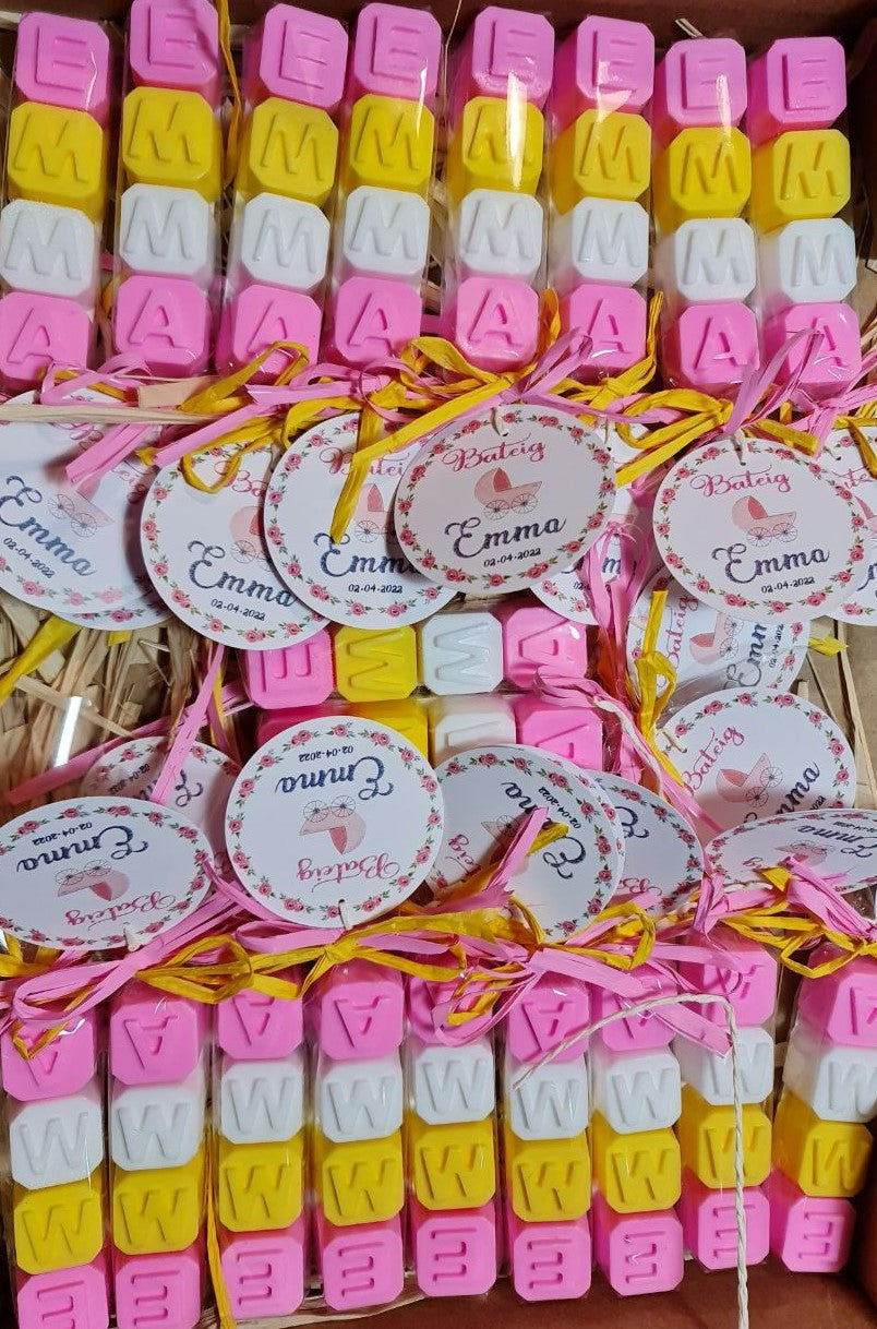 Jabones Para Bautizo Niña Detalles Personalizados